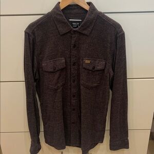 RVCA Dark Brown Long Sleeve Shirt